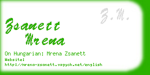 zsanett mrena business card